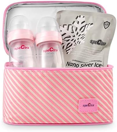 Spectra - Synergy Gold Portable - Dual Adjustable Electric Breast Milk Pump with Tote Bag, Breast Milk Bottles and Cooler for Baby Feeding