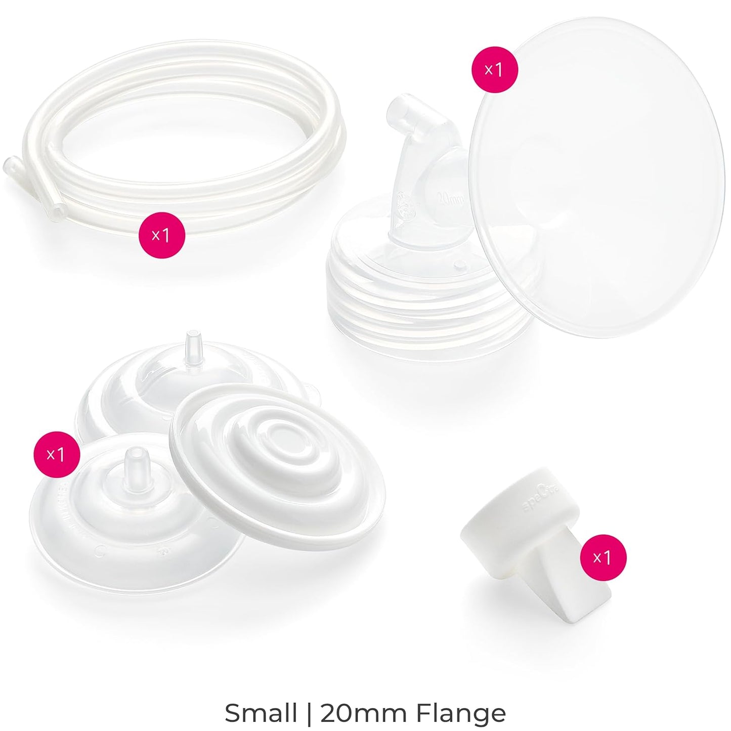 Spectra - Wide Breast Shield Set for Breast Milk Pumps