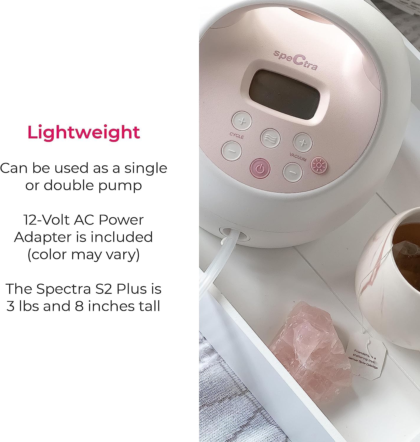 Spectra - S2 Plus Electric Breast Milk Pump for Baby Feeding - Convenient Breast Feeding Support